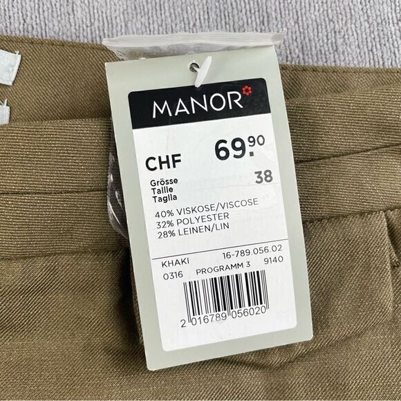 Maddison Linen Blend Olive Khaki Trouser Dress Pants NEW Women’s Size 8 - Picture 5 of 10